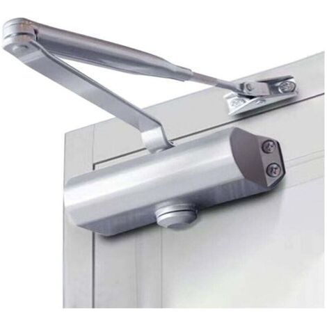 Adjustable Automatic Door Closer Controls Up to 45-85kg (1pcs), Hydraulic Automatic Door Closer with Rotating Compass Arm Ideal for Home Store Office--