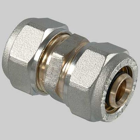 Raccordo a compressione diritto doppio - 32 x 32