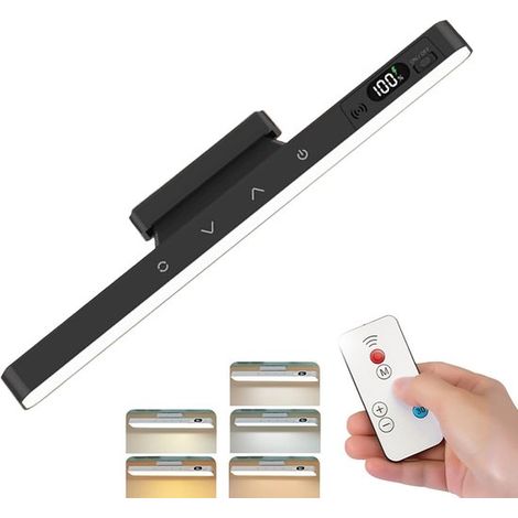 Éclairage LED pour placard – Lampe magnétique tactile avec 28 LED – 5 températures de couleur réglables – Pour petits placards, buffets et armoires – Noir (1/5)