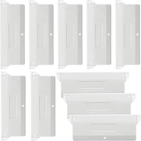 Accessoires pour rideaux, plinthe de 127 mm, ensemble de 10 pièces, panneaux de support pour rideaux, éléments de lestage (1/5)