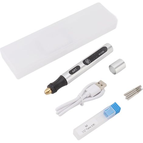 Outil De Gravure USB Portable, Mini Meuleuse sans Fil avec Batterie Au Lithium 4,2 V pour Métal, Verre, Bois, Poignée Antidérapante (1/5)