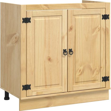 Maison Exclusive - Armadietto SKI Marrone Miele 80 x 46 x 81 cm Pino massello