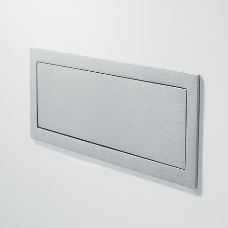 MANIGLIA 9107 A INCASSO MM.154X56 ARGENTO 7