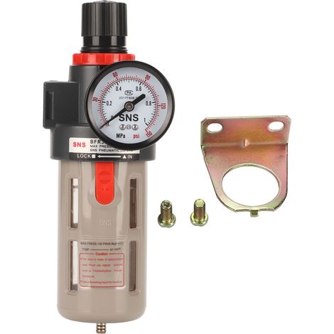 Filtre compresseur air séparateur eau huile régulateur pression G3/8 1.0MPa pièce de rechange (1/5)