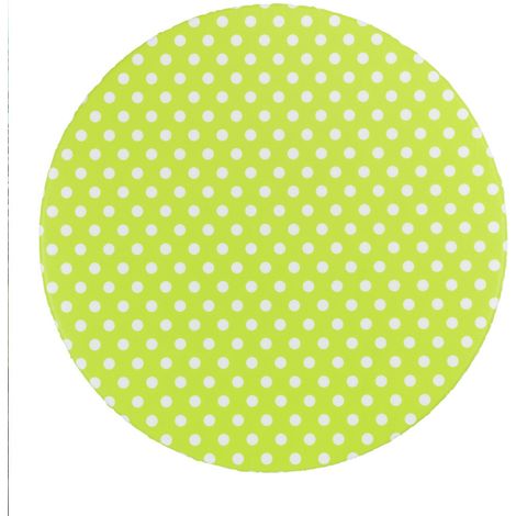 Tischdecke mit Gummizug für runde Tische, limettengrün, Ø 70-86 cm (1/4)