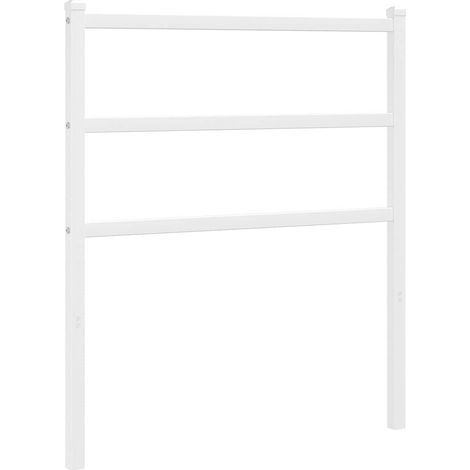 Maison Exclusive - Testiera di Ricambio in Metallo Bianco 80 cm