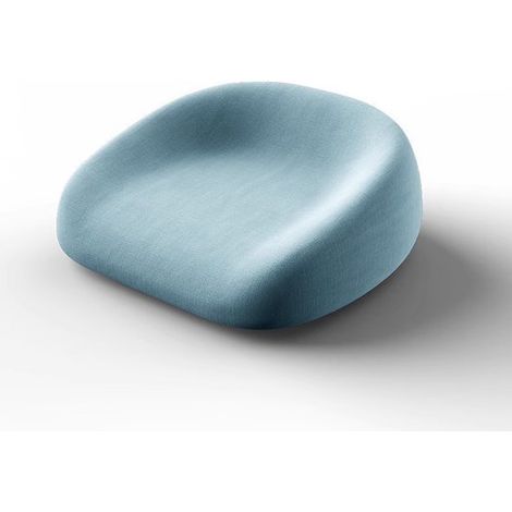 Cojín elevador para trona, Funda extraíble y antideslizante, Con cinturón de seguridad ajustable, Azul Dream (1/5)