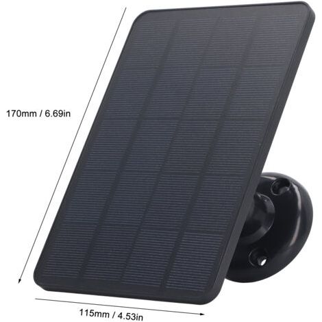 QORVA- Panneau solaire 4W, chargeur de batterie, caméra Micro USB, panneau solaire pour appareils électroménagers (1/5)