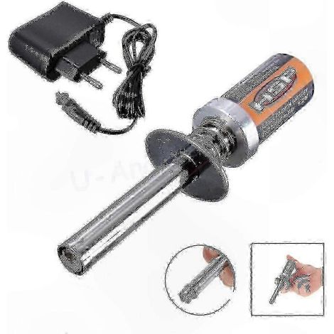 Allumeur de bougie de préchauffage rechargeable 1,2 V compatible avec les moteurs RC essence/nitro 1/10 et 1/8 (1/5)