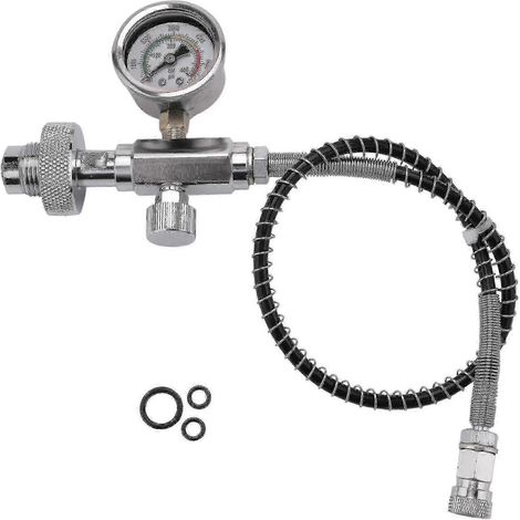 Adaptateur pour station de gonflage PCP avec filetage DIN G5/8, capacité 300 bars et tuyau de 50 cm pour bouteilles de plongée (1/5)