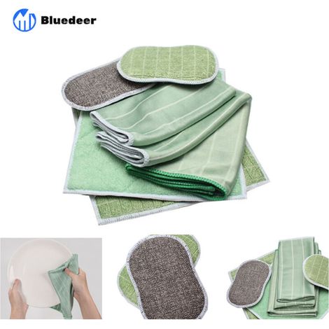 Lot de 6 Chiffons Microfibres en Bambou – Idéal pour Vitres, Carrosserie, Écrans, Lunettes et Surfaces Fragiles (1/4)