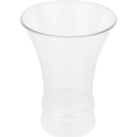 Vase Décoratif Résistant aux Chocs en Plastique Transparent 2300ml Design Moderne et Élégant pour Fleurs Séchées ou Fraîches pour Décoration de Chambre ou Bureau (1/5)