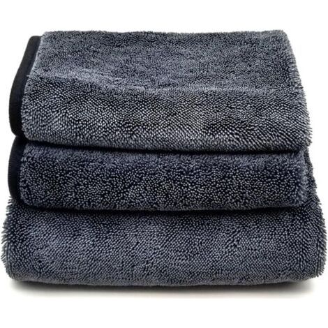 3 Pièces Chiffon Magique pour Douche, Chiffon en Extra Absorbant pour la Maison, Chiffon de Nettoyage Réutilisable en Microfibre sans Traces pour Verre Voiture Maison Cuisine Salle de Bain (1/4)