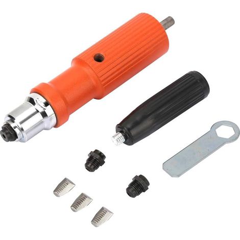 Adaptateur de riveteuse, insert sans fil Eletric Drill Riveter Gun Nail Gun Rivetage Tools Convert Riveting Adapter (1/5)