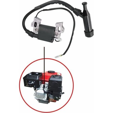 Zündspule, Generatorteile für 168F-170F 2kW/3kW Benzingeneratoren, Ersatzzündspule mit Zündkerze, Zündspule für Rasenmähermotoren (1/5)