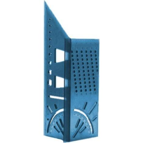 Angle d'onglet 3D Angle Travail du bois 3D outil de mesure Règle de Mesure de Taille Carrée pour le Bois 45/90 Degrés Équerre 3D d'ongle pour éléments Tridimensionnels, Bois de Mesure, Tuyaux（ve (1/5)