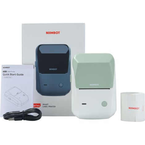 Niimbot B1 Stampante termica per adesivi Bluetooth Verde Bianco Nuova + Rotolo (1/5)