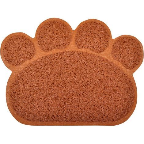 Pfotenförmige Katzenmatte 40x30 cm, rutschfest, aus weichem PVC