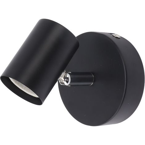 Applique murale moderne E26/E27 en fer, réglable, pour chambre ou salon, 85-265 V, noir mat (1/5)