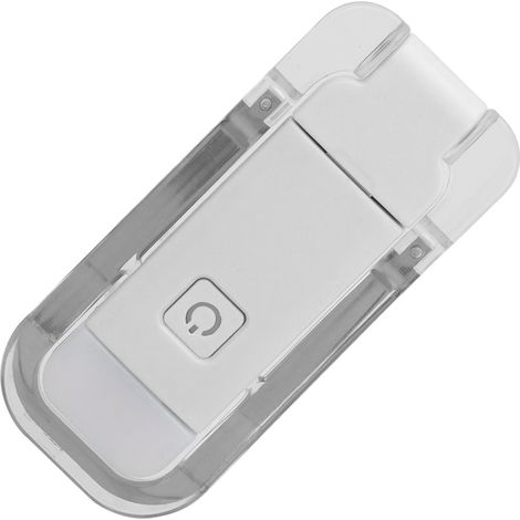 Lampe de lecture LED marque-page rechargeable USB, 3 niveaux de luminosité, lumière blanche chaude, lampe de lecture portable à pince pour la lecture nocturne (blanche) (1/5)