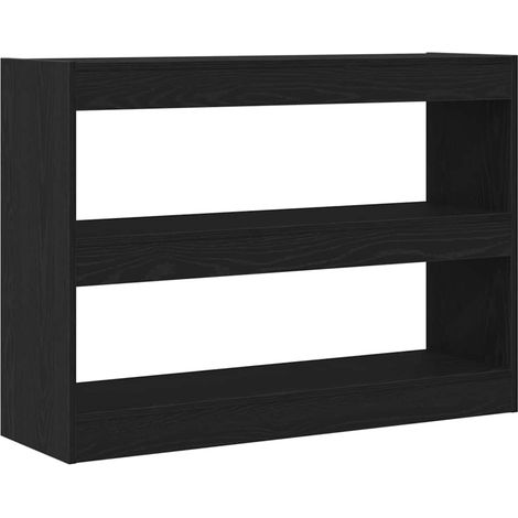 Maison Exclusive - Bücherregal Schwarz Eichen-Optik 100 x 30 x 72
