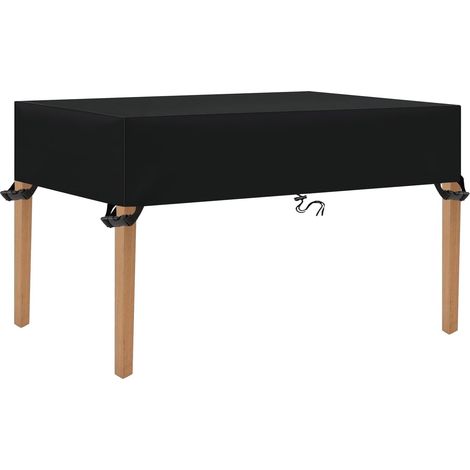 1 Housse Salon de Jardin, Tissu Oxford 600D Imperméable, Avec Cordon et Boucles, Pour Table Rectangulaire Extérieur (1/5)