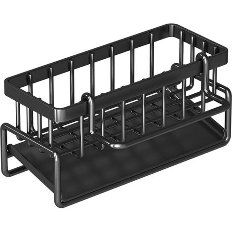 Étagère de rangement en acier au carbone pour éponge - Pratique - Multicouches - Ustensiles de cuisine pratiques pour un usage quotidien (1/4)
