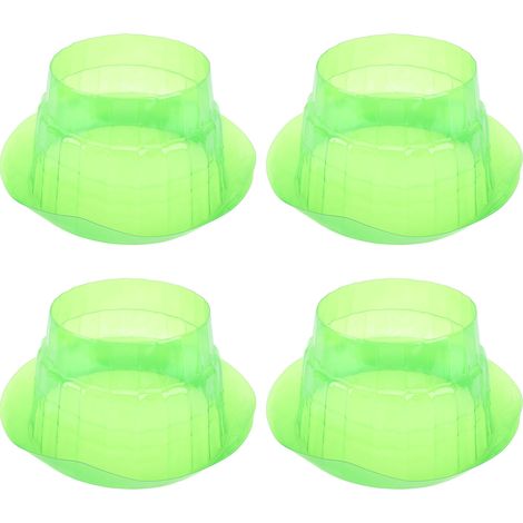 Lot de 10 protections anti-limaces PP vert transparent pour plantes jardin, cloches horticoles usage domestique et pro (1/5)