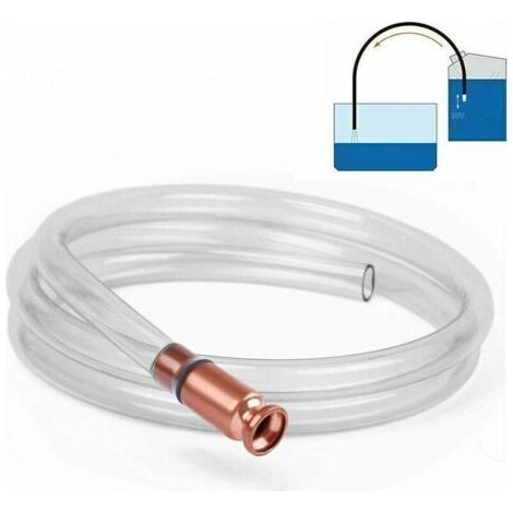 Tuyau Pompe de Transfert Pompe Shaker Siphon pour Eau Gaz Diesel Essence Carburant Tuyau d'aspiration Manuel Tube de Pompage Tuyau D'aspiration Manuelle Pompe à Main d'urgence Aspiration(Blanc)