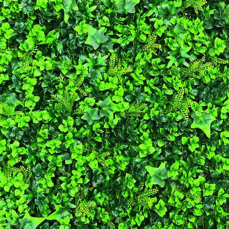 SIEPE ARTIFICIALE MODULARE DA GIARDINO SEMPREVERDE VERTICALE IRLANDA 1X1 MT