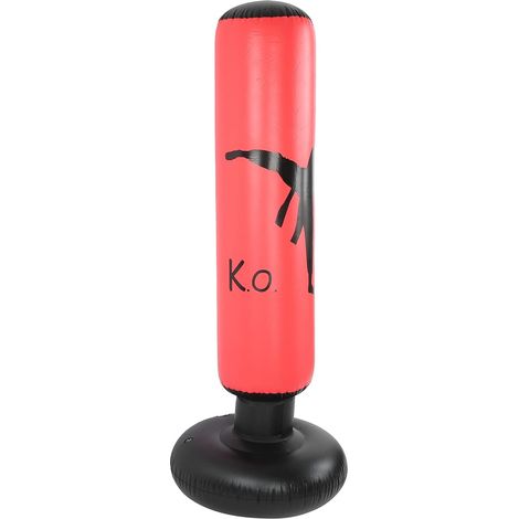 Colonne de Boxe Gonflable, Sac D'entraînement Durable pour Soulager Le Stress, Fitness pour Adultes et Enfants, Matériau en PVC (1/5)