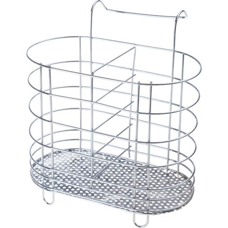 Organisateur métallique pour tubes à couverts suspendus, porte-baguettes et porte-cuillères-AquaForge (1/5)