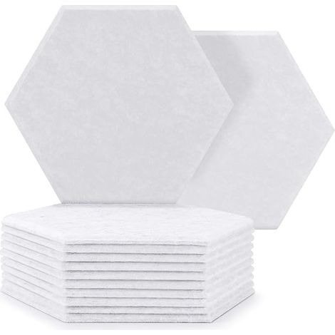 Mousse Acoustique Autocollante,12 Pack Panneaux Acoustiques Haute Densité pour la Décoration Mur/Porte/Plafond et le Traitement Acoustique, panneau acoustique mural(30x26x1cm)