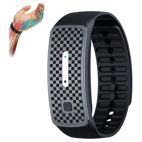 Bracelet Anti-Moustiques Ultrasonique Noir, Rechargeable USB, Adulte Enfant, Outdoor, Portable, Étanche (1/5)