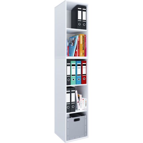 Carpeta de libros de estantería Estante de archivo Lona l 5f 183x35x37 - VCM
