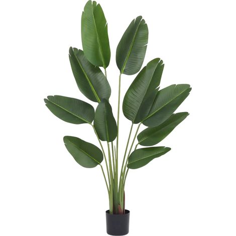 Plante artificielle oiseau du paradis toucher naturel 160cm (1/4)