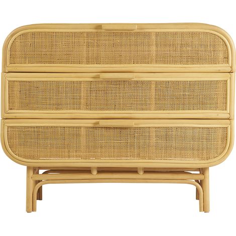 Rattan-Kommode mit 3 Schubladen L100 cm LUWAK