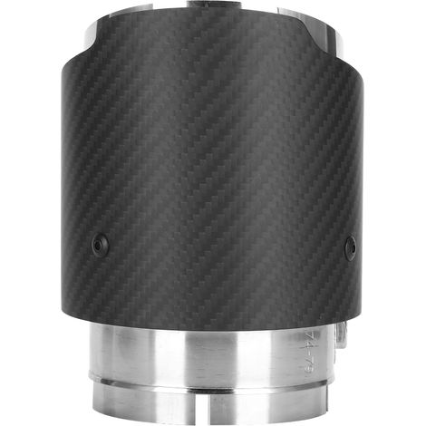 Embout d'échappement carbone 80mm entrée 101mm sortie droit mat, compatible Mazda CX5 CX4, argenté, silencieux finition (1/4)