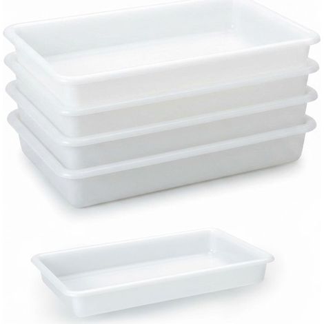 Set 4 Bacinella Ristorazione 2,1 L HEMAX - Contenitori e Vaschette per Alimenti Assortito (1/4)