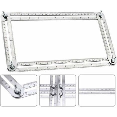 Règle d'Angle Ajustable Précise pour Bricolage et Construction Multifonctionnelle (1/5)