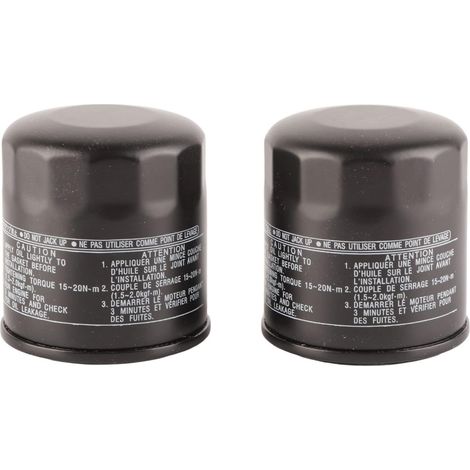 Nettoyant à huile, 2 pièces filtre à huile 5GH 13440 70 remplacement de surface lisse noire pour YZF-R1 2000-2014 (1/5)