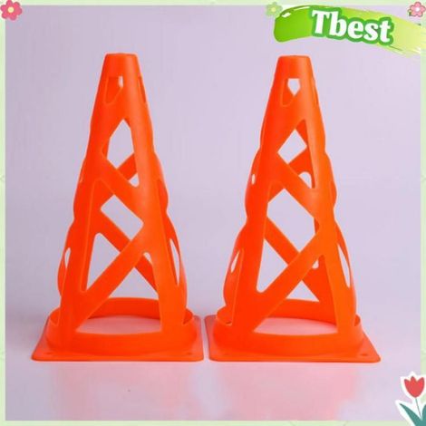 Tbest Cne de marqueur Sports de plein air marqueurs creux cnes Football patinage pratique entranement barricade de sport ballon (1/3)
