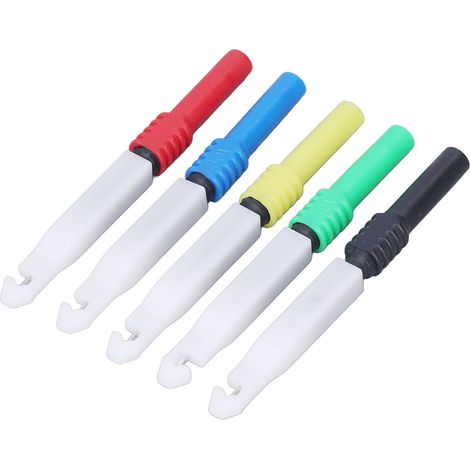 5-teiliges Set 0,7 mm Mini-Prüfspitzen für Multimeter, Drahtdurchdringungsnadeln mit Schutzhülle J.30009 (1/5)