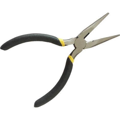 Pince à bec long, 160 mm, acier au carbone, outil de coupe pour le travail et l'entretien. (1/5)