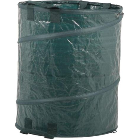 Pop-Up Gartensack 160L, Polyethylen 56x56x65 cm, Springrahmen (1/3)
