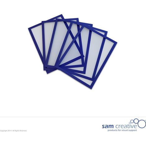 Tableau blanc magnétique Fenêtre A5 bleu set 5 pcs