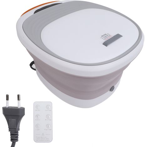 Baignoire électrique pliante pour pieds avec massage chauffant, télécommande incluse, prise UE 220V, bassin de trempage chauffant portable. (1/5)