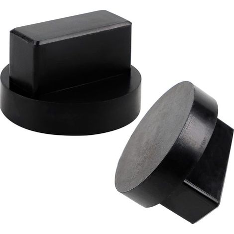2 Pcs Jack Pad en Caoutchouc (65x40mm) Universal Jacking Tampon pour Protecteur de les voitures et les VUS pour Crics et Elévateurs (1/5)