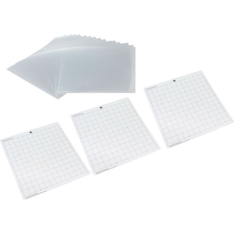 20 flexible Polyester-Schablonenfolien, 3 biegsame, transparente Schneidematten zum Drucken (1/5)