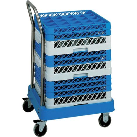 Chariot Porte Casier ABS avec Barre de Poussée - L2G